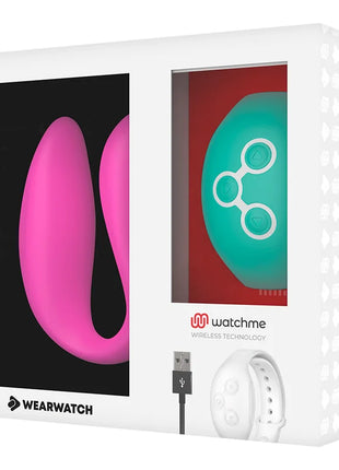 WEARWATCH - DUAL-TECHNOLOGIE-WATCHME-VIBRATOR FUCHSIA / MEERWASSER - Paar-Vibrator