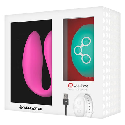 WEARWATCH - DUAL-TECHNOLOGIE-WATCHME-VIBRATOR FUCHSIA / MEERWASSER - Paar-Vibrator