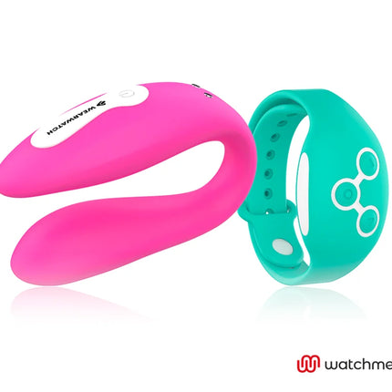 WEARWATCH - DUAL-TECHNOLOGIE-WATCHME-VIBRATOR FUCHSIA / MEERWASSER - Paar-Vibrator