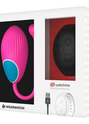 WEARWATCH - WATCHME-TECHNOLOGIE FERNBEDIENUNG EGG FUCHSIA / JET - Vibrierendes Ei
