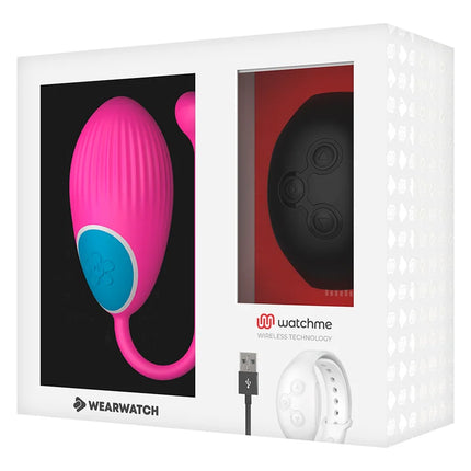 WEARWATCH - WATCHME-TECHNOLOGIE FERNBEDIENUNG EGG FUCHSIA / JET - Vibrierendes Ei