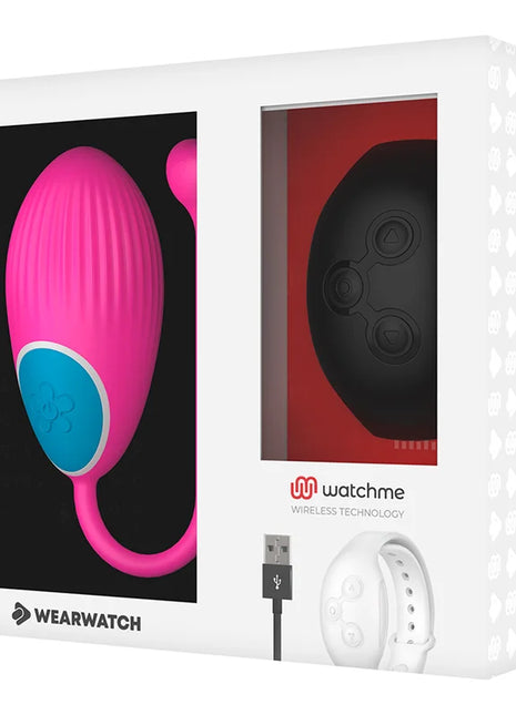 WEARWATCH - WATCHME-TECHNOLOGIE FERNBEDIENUNG EGG FUCHSIA / JET - Vibrierendes Ei