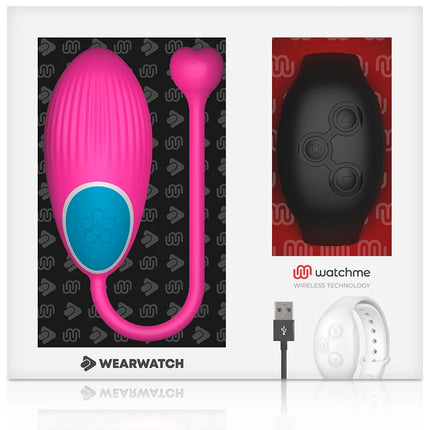 WEARWATCH - WATCHME-TECHNOLOGIE FERNBEDIENUNG EGG FUCHSIA / JET - Vibrierendes Ei