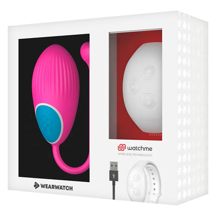 WEARWATCH - WATCHME-TECHNOLOGIE FERNBEDIENUNG EGG FUCHSIA / NIVEO - Vibrierendes Ei