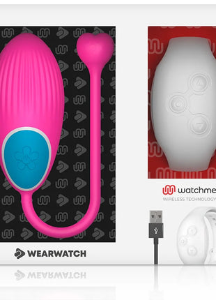 WEARWATCH - WATCHME-TECHNOLOGIE FERNBEDIENUNG EGG FUCHSIA / NIVEO - Vibrierendes Ei