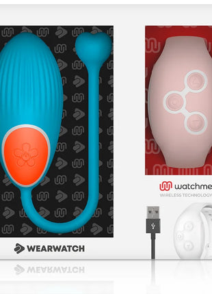 WEARWATCH - WATCHME-TECHNOLOGIE FERNBEDIENUNG EI BLAU / ROSA - Vibrierendes Ei