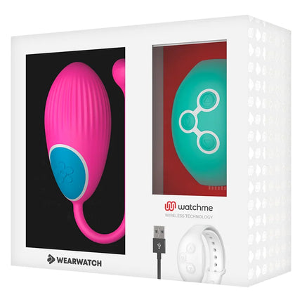 WEARWATCH - WATCHME-TECHNOLOGIE FERNBEDIENUNG EI FUCHSIA / MEERWASSER - Vibrierendes Ei