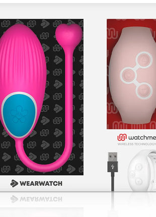 WEARWATCH - WATCHME-TECHNOLOGIE FERNBEDIENUNG EI FUCHSIA / ROSA - Vibrierendes Ei