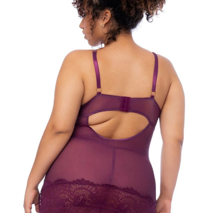 weinrotes Chemise - MAL7554XWINE von Mapale - Negligee