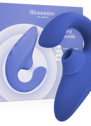 WOMANIZER - BLEND RABBIT VIBRATOR STIMULATOR VIBRANT BLUE