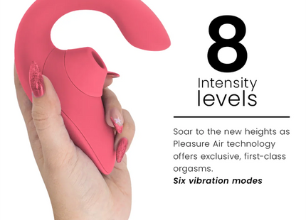 WOMANIZER - BLEND RABBIT VIBRATOR STIMULATOR VIBRANT ROSE