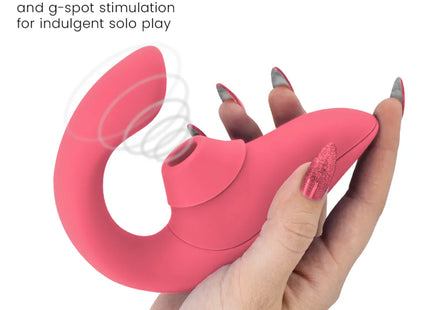 WOMANIZER - BLEND RABBIT VIBRATOR STIMULATOR VIBRANT ROSE