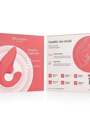 WOMANIZER - BLEND RABBIT VIBRATOR STIMULATOR VIBRANT ROSE