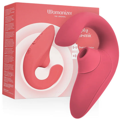 WOMANIZER - BLEND RABBIT VIBRATOR STIMULATOR VIBRANT ROSE