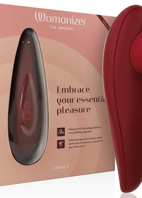 WOMANIZER - CLASSIC 2 KLITORALSTIMULATOR BORDEAUX - Druckwellen saugende Vibratoren