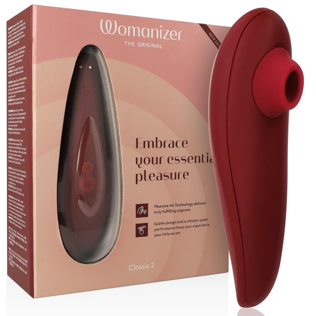 WOMANIZER - CLASSIC 2 KLITORALSTIMULATOR BORDEAUX - Druckwellen saugende Vibratoren