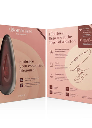 WOMANIZER - CLASSIC 2 KLITORALSTIMULATOR BORDEAUX - Druckwellen saugende Vibratoren