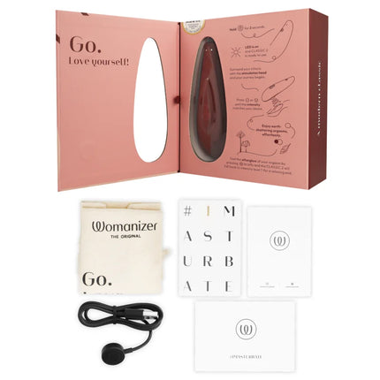 WOMANIZER - CLASSIC 2 KLITORALSTIMULATOR BORDEAUX - Druckwellen saugende Vibratoren