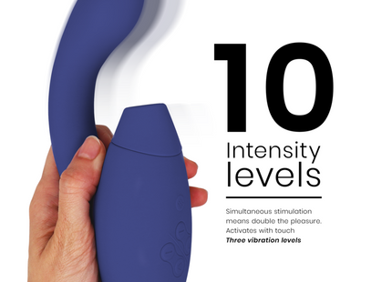 WOMANIZER - DUO 2 STIMULATOR BLAU - Druckwellen saugende Vibratoren