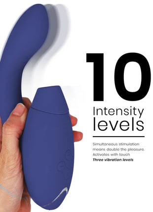 WOMANIZER - DUO 2 STIMULATOR BLAU - Druckwellen saugende Vibratoren
