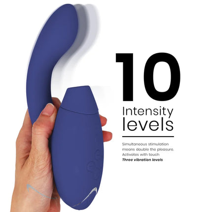 WOMANIZER - DUO 2 STIMULATOR BLAU - Druckwellen saugende Vibratoren