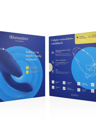 WOMANIZER - DUO 2 STIMULATOR BLAU - Druckwellen saugende Vibratoren
