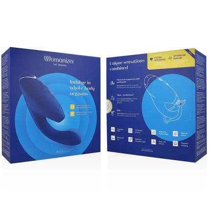 WOMANIZER - DUO 2 STIMULATOR BLAU - Druckwellen saugende Vibratoren