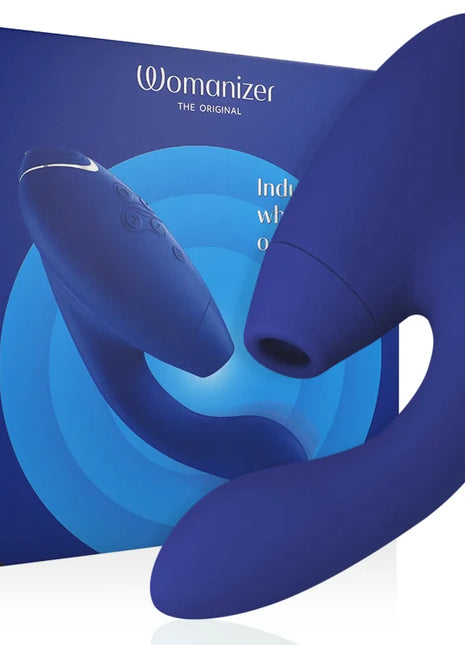 WOMANIZER - DUO 2 STIMULATOR BLAU - Druckwellen saugende Vibratoren