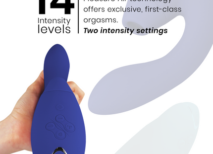 WOMANIZER - DUO 2 STIMULATOR BLAU - Druckwellen saugende Vibratoren