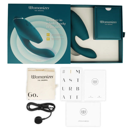 WOMANIZER - DUO 2 STIMULATOR BLAUES BENZIN - Druckwellen saugende Vibratoren