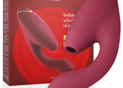 WOMANIZER - DUO 2 STIMULATOR BORDEAUX - Druckwellen saugende Vibratoren