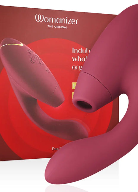 WOMANIZER - DUO 2 STIMULATOR BORDEAUX - Druckwellen saugende Vibratoren