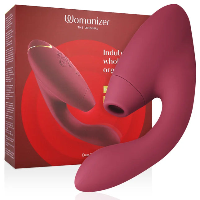 WOMANIZER - DUO 2 STIMULATOR BORDEAUX - Druckwellen saugende Vibratoren