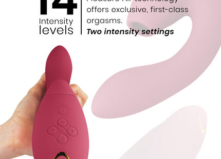 WOMANIZER - DUO 2 STIMULATOR BORDEAUX - Druckwellen saugende Vibratoren