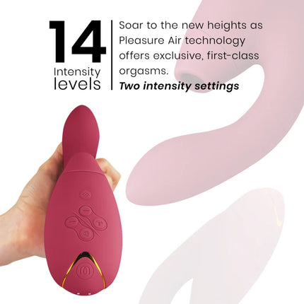 WOMANIZER - DUO 2 STIMULATOR BORDEAUX - Druckwellen saugende Vibratoren