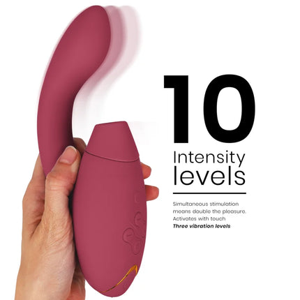 WOMANIZER - DUO 2 STIMULATOR BORDEAUX - Druckwellen saugende Vibratoren