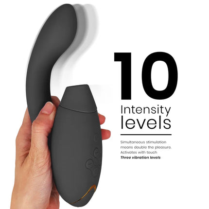 WOMANIZER - DUO 2 STIMULATOR SCHWARZ - Druckwellen saugende Vibratoren