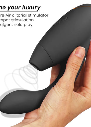 WOMANIZER - DUO 2 STIMULATOR SCHWARZ - Druckwellen saugende Vibratoren