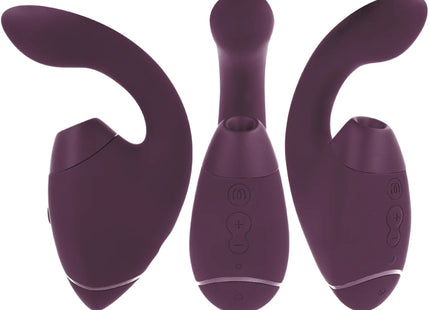 WOMANIZER - DUO NEXT DOPPELTER KLITORIS- & G-PUNKT-STIMULATOR DUNKELLILA