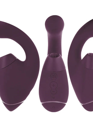 WOMANIZER - DUO NEXT DOPPELTER KLITORIS- & G-PUNKT-STIMULATOR DUNKELLILA