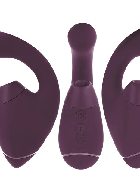 WOMANIZER - DUO NEXT DOPPELTER KLITORIS- & G-PUNKT-STIMULATOR DUNKELLILA