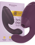 WOMANIZER - DUO NEXT DOPPELTER KLITORIS- & G-PUNKT-STIMULATOR DUNKELLILA