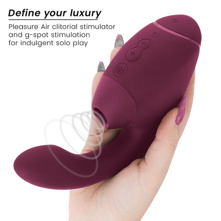 WOMANIZER - DUO NEXT DOPPELTER KLITORIS- & G-PUNKT-STIMULATOR DUNKLES ROSA