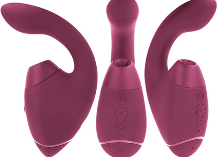 WOMANIZER - DUO NEXT DOPPELTER KLITORIS- & G-PUNKT-STIMULATOR DUNKLES ROSA