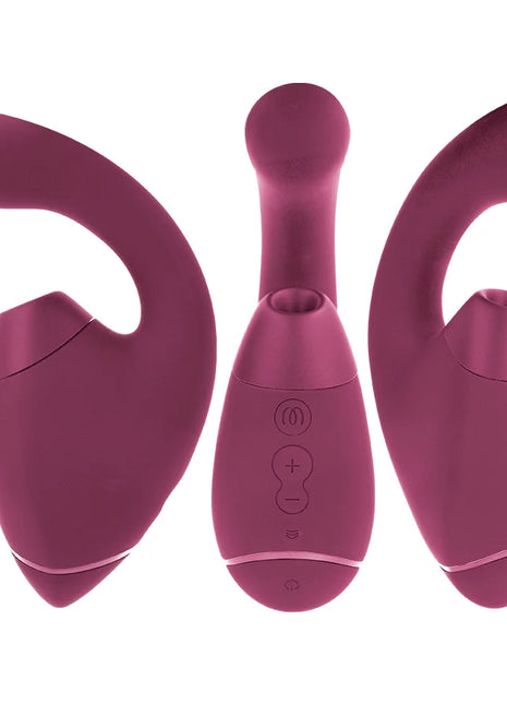 WOMANIZER - DUO NEXT DOPPELTER KLITORIS- & G-PUNKT-STIMULATOR DUNKLES ROSA