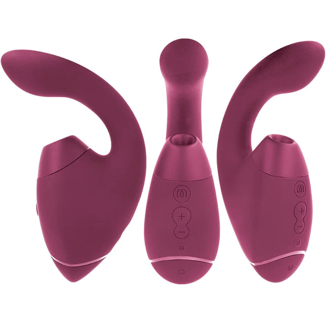 WOMANIZER - DUO NEXT DOPPELTER KLITORIS- & G-PUNKT-STIMULATOR DUNKLES ROSA