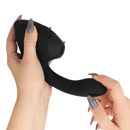 WOMANIZER - DUO NEXT DOPPELTER KLITORIS- & G-PUNKT-STIMULATOR SCHWARZ