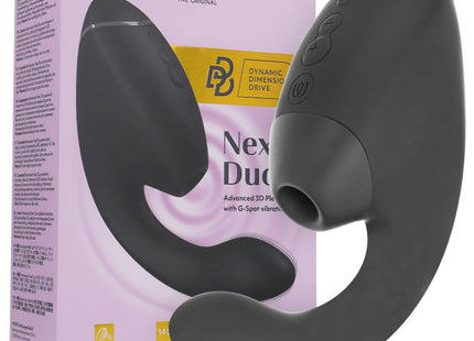 WOMANIZER - DUO NEXT DOPPELTER KLITORIS- & G-PUNKT-STIMULATOR SCHWARZ