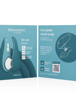 WOMANIZER - LIBERTY 2 KLITORIS-STIMULATOR & SAUGER HELLGRÜN - Klitorissauger mit Vibration