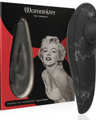 Womanizer marilyn monroe classic 2 klitoralstimulator in schwarzem marmor mit elegantem schwarz-weißen muster